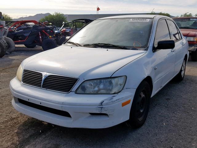 JA3AJ26E73U072020 - 2003 MITSUBISHI LANCER ES WHITE photo 2