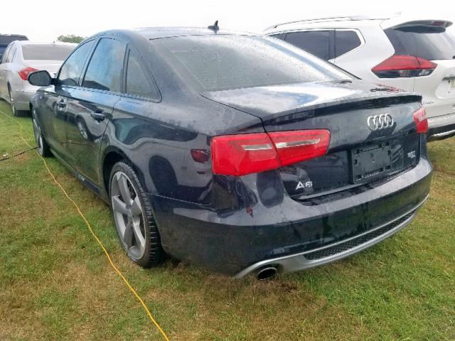 WAUHGAFCXEN053687 - 2014 AUDI A6 PRESTIG BLACK photo 3