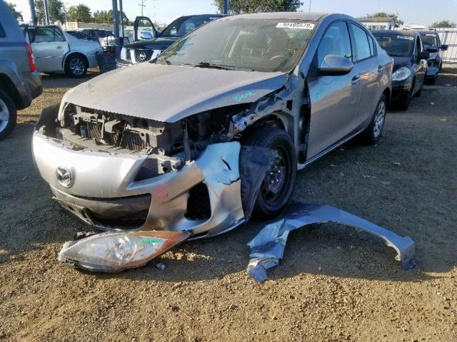 JM1BL1TG2D1716364 - 2013 MAZDA 3 I SILVER photo 2