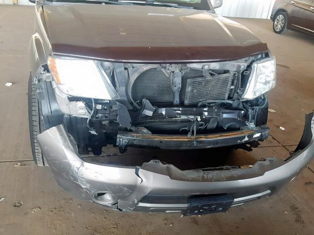 5N1BR18B58C648014 - 2008 NISSAN PATHFINDER TAN photo 9