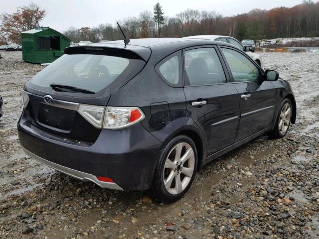 JF1GH63629H806257 - 2009 SUBARU IMPREZA OU BLACK photo 4