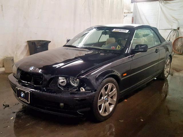 WBABR3344YEG01036 - 2000 BMW 323 CI BLACK photo 2