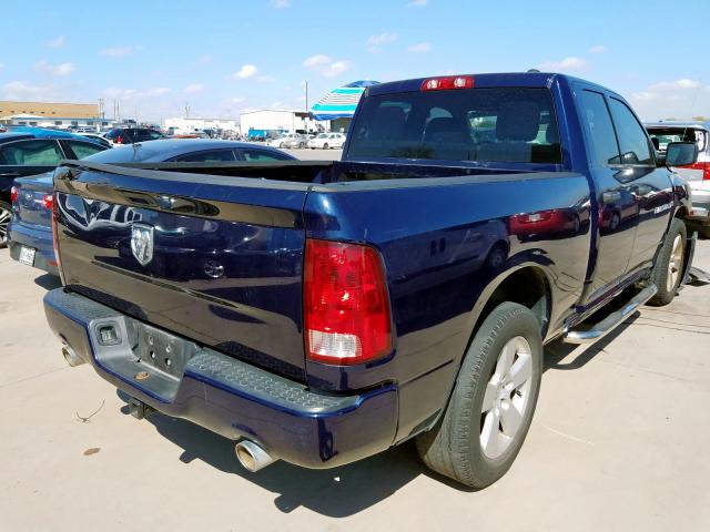 1C6RD6FT8CS237366 - 2012 DODGE RAM 1500 S BLUE photo 4