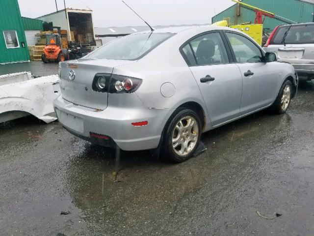 JM1BK32F771773977 - 2007 MAZDA 3 I SILVER photo 4