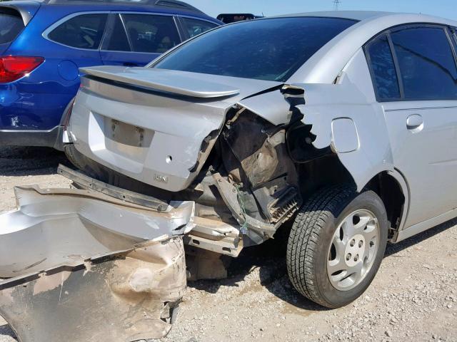 1G8AJ52F54Z130545 - 2004 SATURN ION LEVEL SILVER photo 9