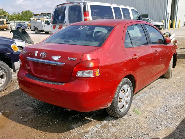 JTDBT903171106542 - 2007 TOYOTA YARIS RED photo 4