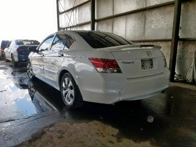 1HGCP368X8A076937 - 2008 HONDA ACCORD EXL WHITE photo 3