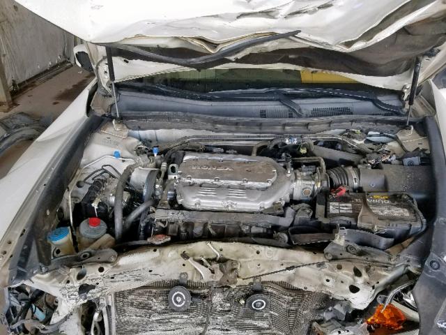 1HGCP368X8A076937 - 2008 HONDA ACCORD EXL WHITE photo 7