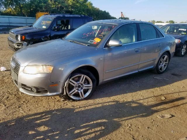 WAUAF78E08A028413 - 2008 AUDI A4 2.0T GRAY photo 2