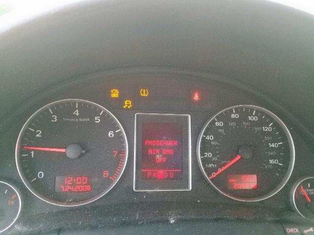 WAUAF78E08A028413 - 2008 AUDI A4 2.0T GRAY photo 8