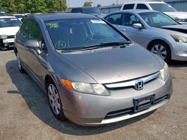 1HGFA16507L110489 - 2007 HONDA CIVIC LX CHARCOAL photo 1