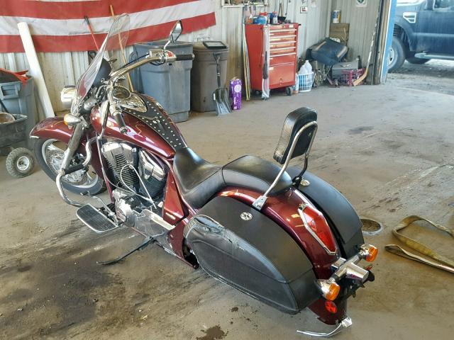 JH2SC6675CK200217 - 2012 HONDA VT1300 CT MAROON photo 3