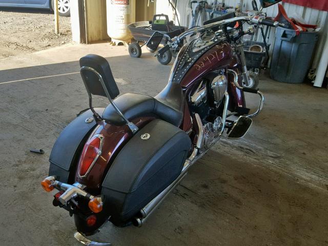 JH2SC6675CK200217 - 2012 HONDA VT1300 CT MAROON photo 4