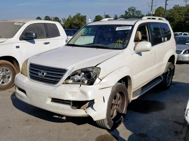 JTJBT20X450077192 - 2005 LEXUS GX 470 WHITE photo 2