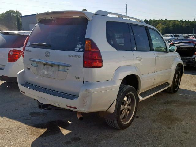 JTJBT20X450077192 - 2005 LEXUS GX 470 WHITE photo 4