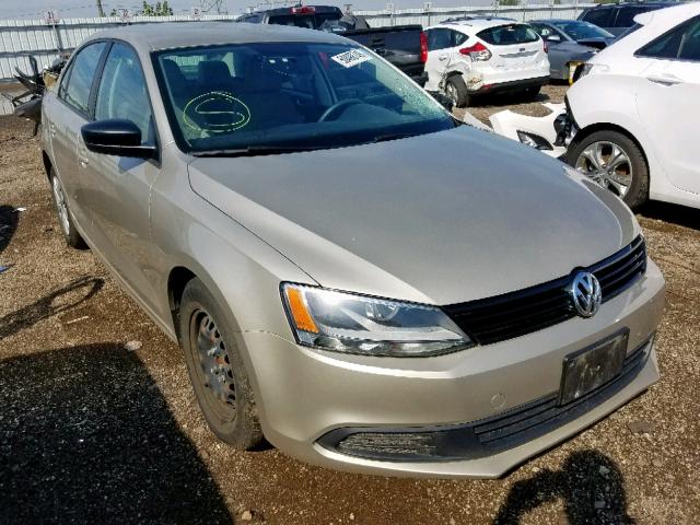 3VW2K7AJXEM231735 - 2014 VOLKSWAGEN JETTA BASE 棕色 照片 1