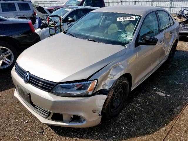 3VW2K7AJXEM231735 - 2014 VOLKSWAGEN JETTA BASE 棕色 照片 2