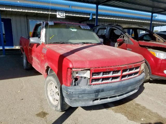 1B7FL26G3SW913725 - 1995 DODGE DAKOTA RED photo 1