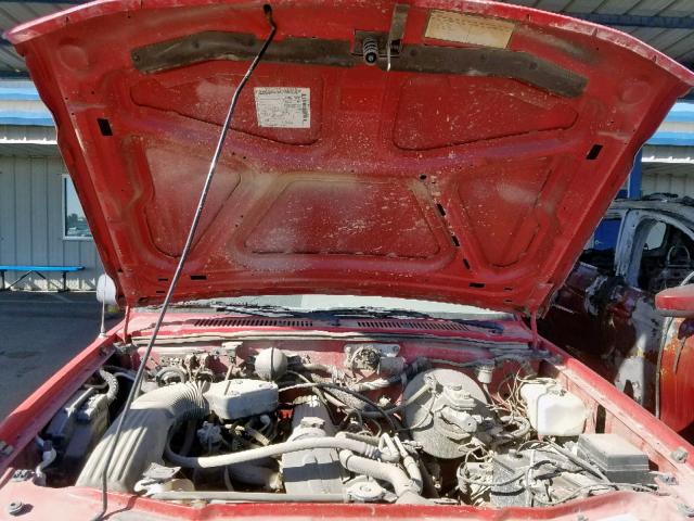 1B7FL26G3SW913725 - 1995 DODGE DAKOTA RED photo 7