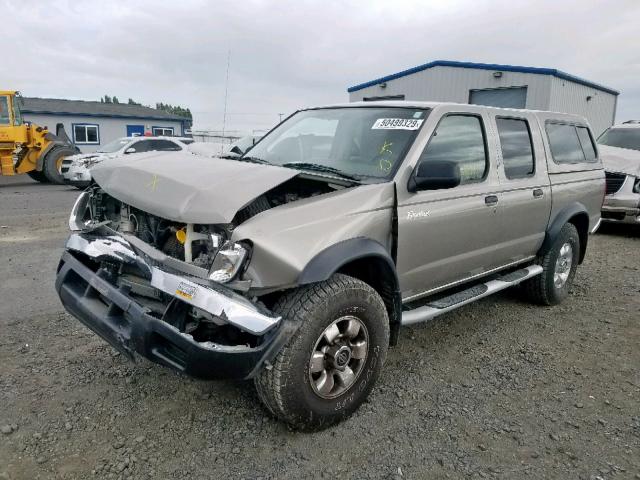 1N6ED27T9YC366861 - 2000 NISSAN FRONTIER C SILVER photo 2