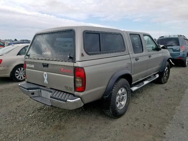 1N6ED27T9YC366861 - 2000 NISSAN FRONTIER C SILVER photo 4