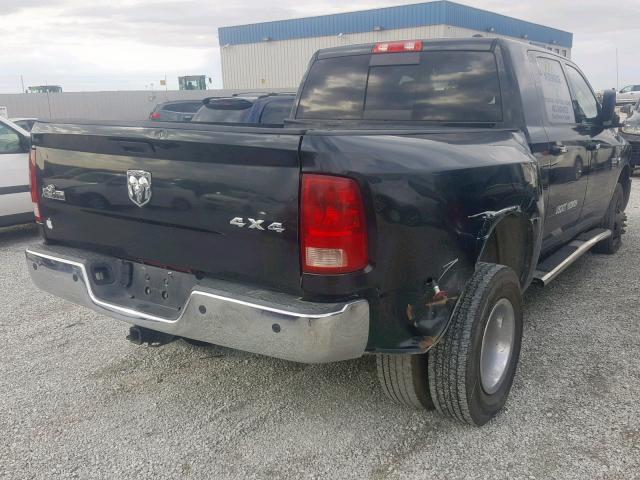 3D73Y4HL9AG142605 - 2010 DODGE RAM 3500 BLACK photo 4