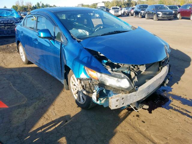 2HGFB2F88CH532496 - 2012 HONDA CIVIC EX BLUE photo 1