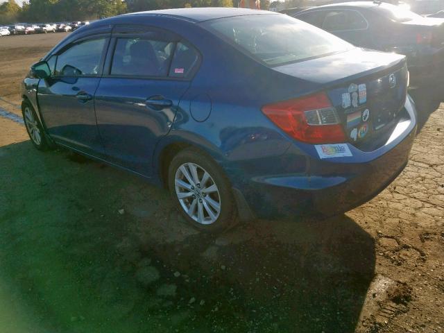 2HGFB2F88CH532496 - 2012 HONDA CIVIC EX BLUE photo 3