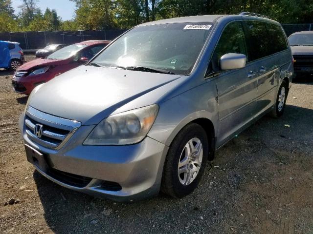 5FNRL38446B028126 - 2006 HONDA ODYSSEY EX SILVER photo 2