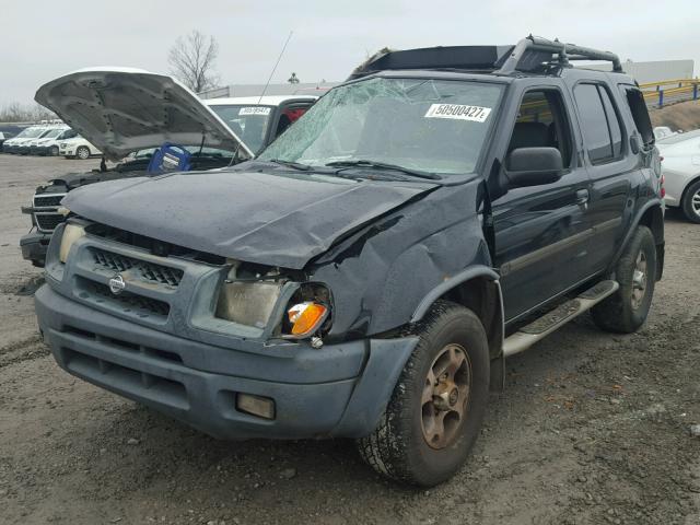 5N1ED28T8YC537970 - 2000 NISSAN XTERRA BLACK photo 2