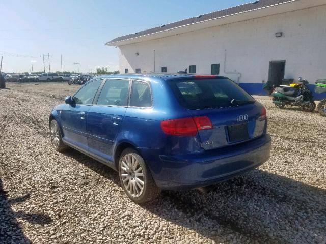 WAUNF78P66A018226 - 2006 AUDI A3 2.0 PRE BLUE photo 3