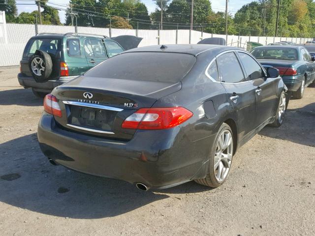 JN1BY1AP2CM334775 - 2012 INFINITI M37 BLACK photo 4