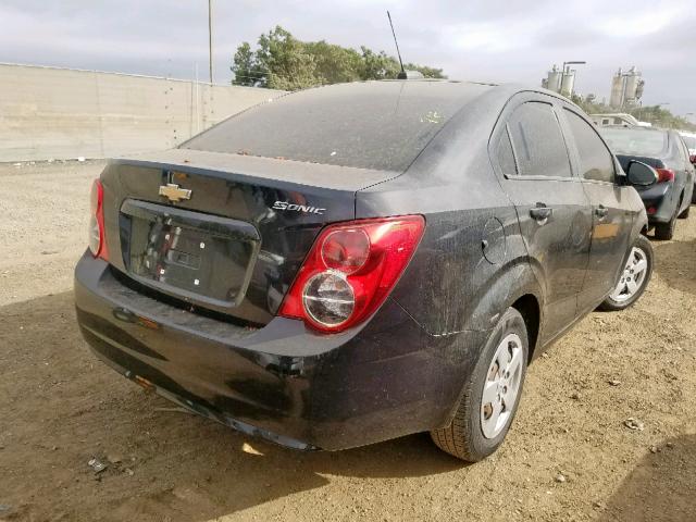 1G1JA5SH2F4213754 - 2015 CHEVROLET SONIC LS BLACK photo 4