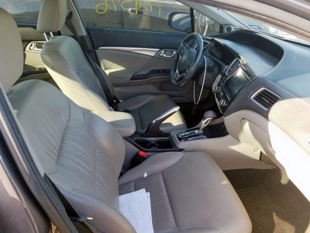 2HGFB2F92FH502732 - 2015 HONDA CIVIC EXL 灰色 照片 5