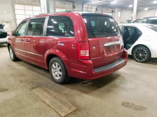 2A4RR5D15AR422280 - 2010 CHRYSLER TOWN & COU RED photo 3