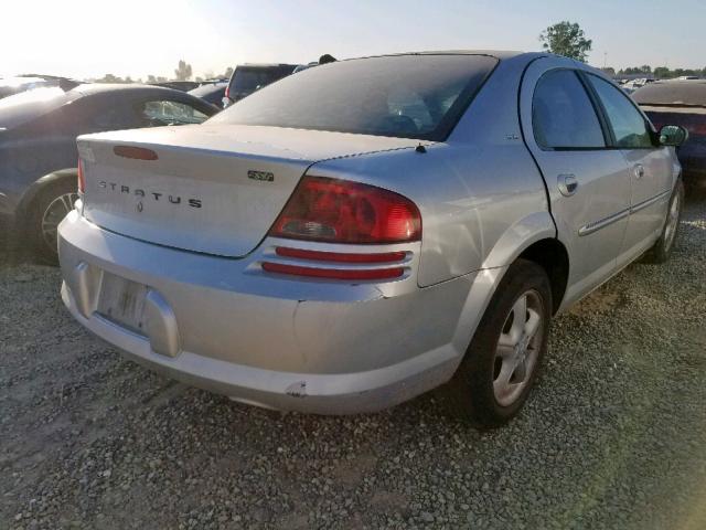 1B3EJ46X21N551339 - 2001 DODGE STRATUS SE SILVER photo 4