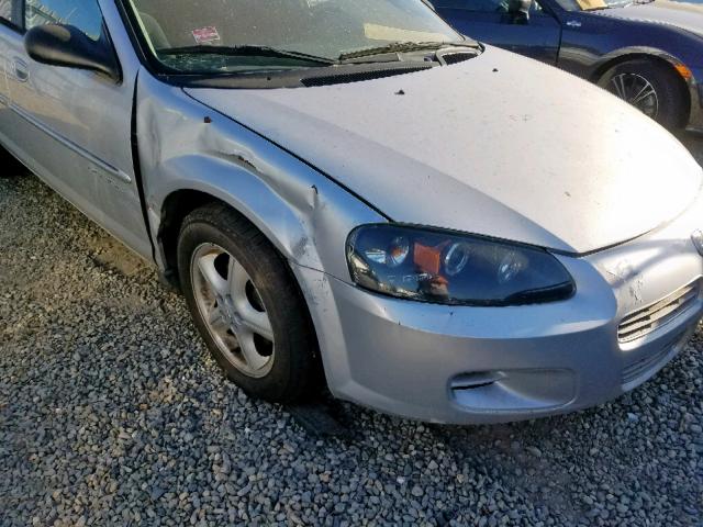 1B3EJ46X21N551339 - 2001 DODGE STRATUS SE SILVER photo 9