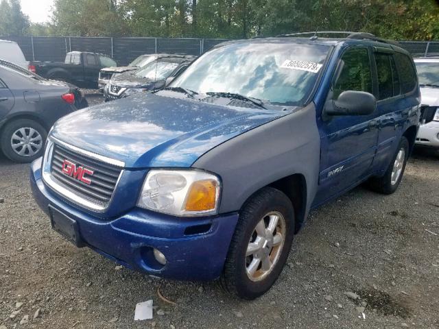 1GKDT13S452349707 - 2005 GMC ENVOY BLUE photo 2