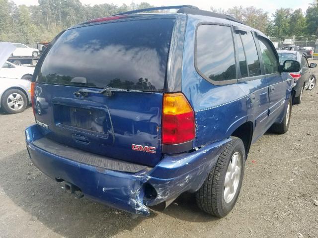 1GKDT13S452349707 - 2005 GMC ENVOY BLUE photo 4