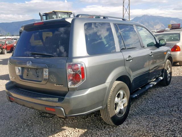 5FNYF18368B043938 - 2008 HONDA PILOT SE GRAY photo 4