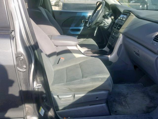 5FNYF18368B043938 - 2008 HONDA PILOT SE GRAY photo 5