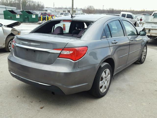 1C3CCBAB4CN217305 - 2012 CHRYSLER 200 LX SILVER photo 4