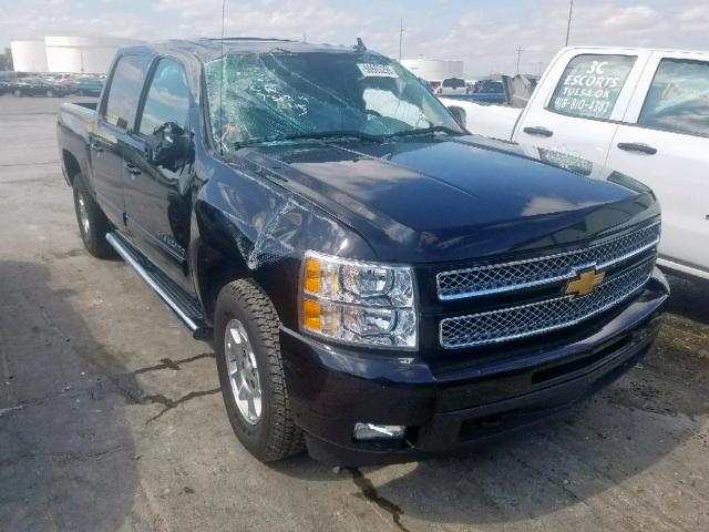 3GCUKTE22CG144396 - 2012 CHEVROLET SILVERADO BLACK photo 1