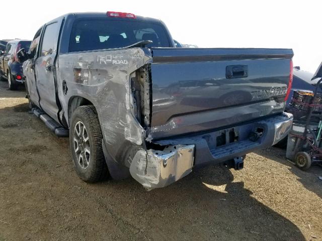 5TFEY5F14FX176898 - 2015 TOYOTA TUNDRA CRE GRAY photo 3