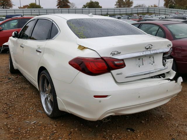 JN1BY1PR1GM720814 - 2016 INFINITI Q70L 3.7 WHITE photo 3