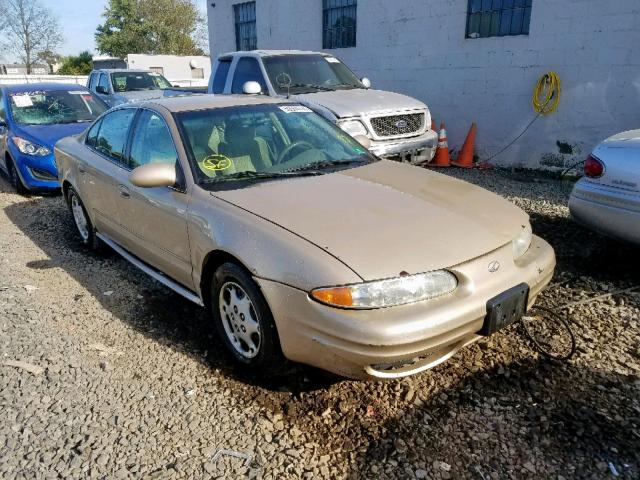 1G3NL52E91C177195 - 2001 OLDSMOBILE ALERO GL GOLD photo 1