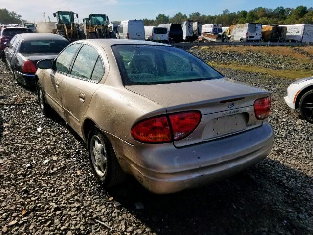 1G3NL52E91C177195 - 2001 OLDSMOBILE ALERO GL GOLD photo 3