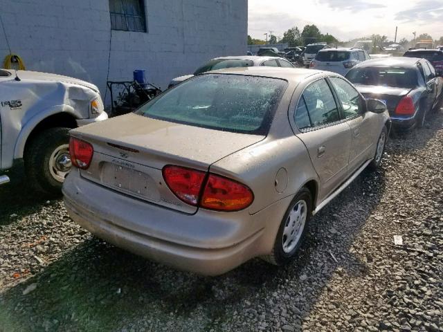 1G3NL52E91C177195 - 2001 OLDSMOBILE ALERO GL GOLD photo 4