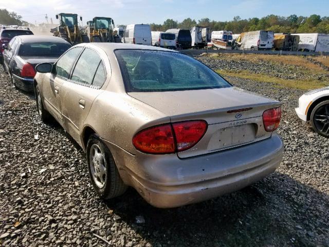 1G3NL52E91C177195 - 2001 OLDSMOBILE ALERO GL GOLD photo 9