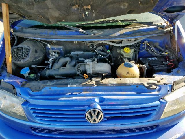 WV2MB47011H143505 - 2001 VOLKSWAGEN EUROVAN MV BLUE photo 7